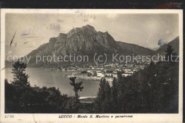 Lecco Panorama con Monte S. Martino Lago die
