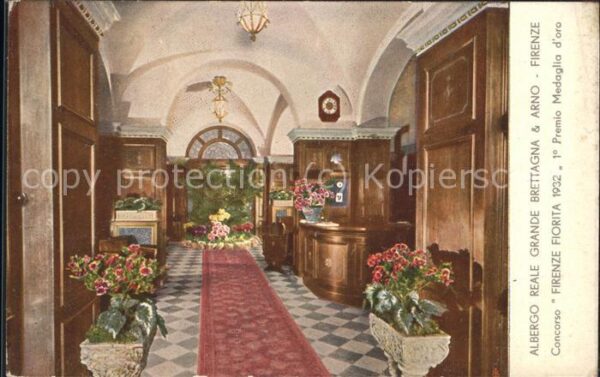 Firenze Florenz Albergo Reale Grande Bettagna & Arno