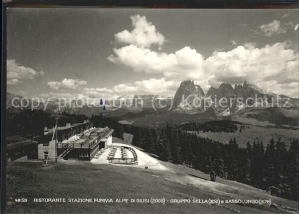 Seiser Alm Dolomiten Ristorante Stazione Funivia