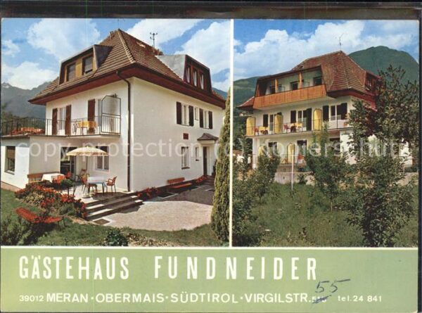 Merano Meran Gästehaus Fundneider Obermais