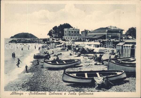 Albenga Boote Strand Isola Gallinara