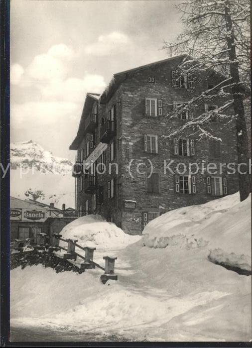 Cervinia Aosta Hotel Breithorn im Schnee
