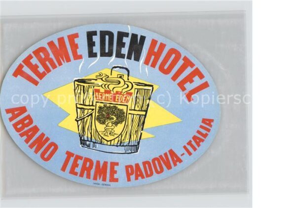 Padova Terme Eden Hotel Abano Werbemarke
