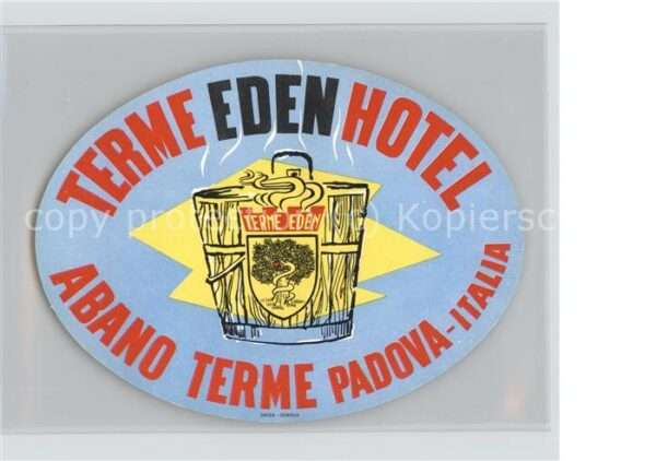 Padova Terme Eden Hotel Abano Werbemarke