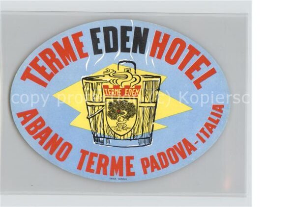 Padova Terme Eden Hotel Abano Werbemarke
