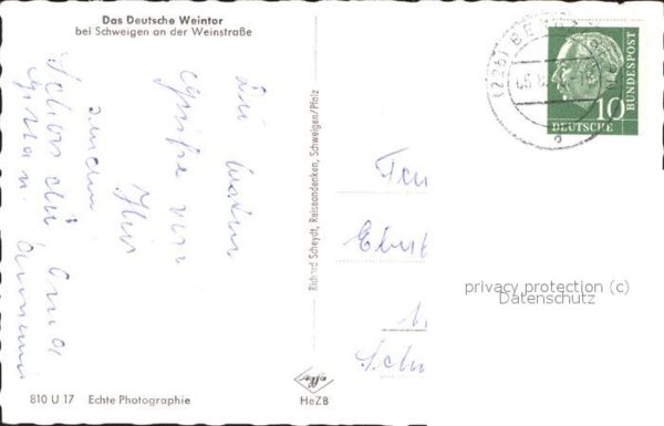 Wein Deutsches Weintor Schweigen Weinststras – Bild 2