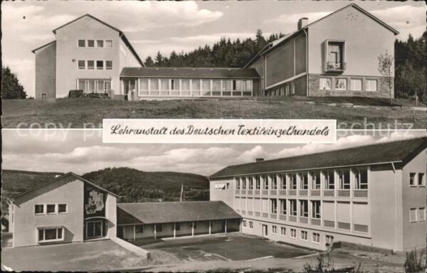 Schule School Ecole Escuela Scuola-- Lehranstalt Deutschen Textileinzelhande