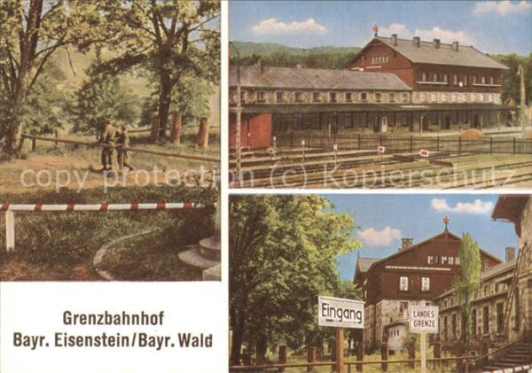 Zoll Grenze Douane Grenzbahnhof Bayr. Eisenstein