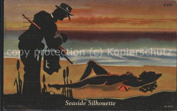 Fotograf Fotokunst Seaside Silhouette Erotik