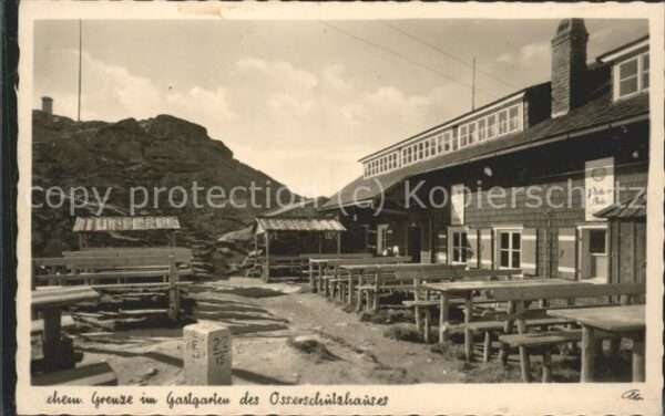 Zoll Grenze Douane Grenze Gastgarten Osserschutzhaus