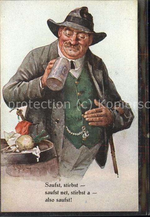 Bier Tracht Kohlrabie