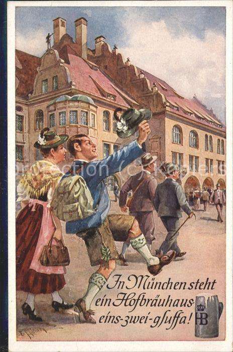 Hofbraeuhaus Muenchen Bier Bier Tracht