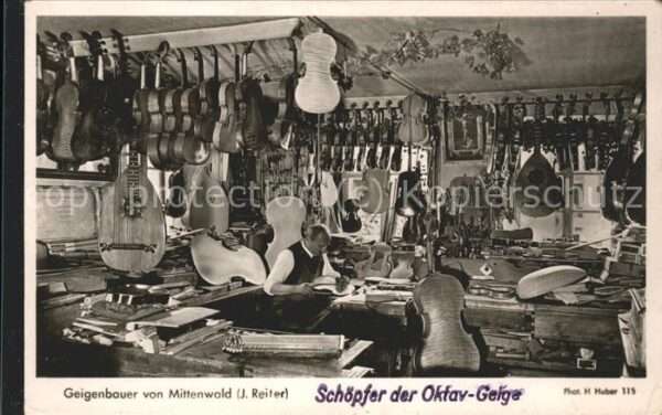 Geige Geigenbauer Mittenwald Schöpfer Oktav-G
