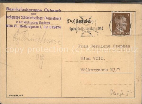 Werbung Reklame Bezirksfachgruppe Ostmark Handwerker