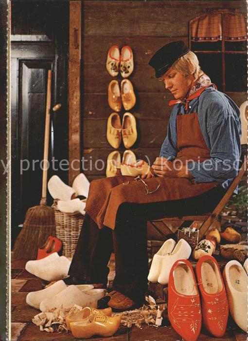 Berufe Holland Klompenmaker Holzschuhe
