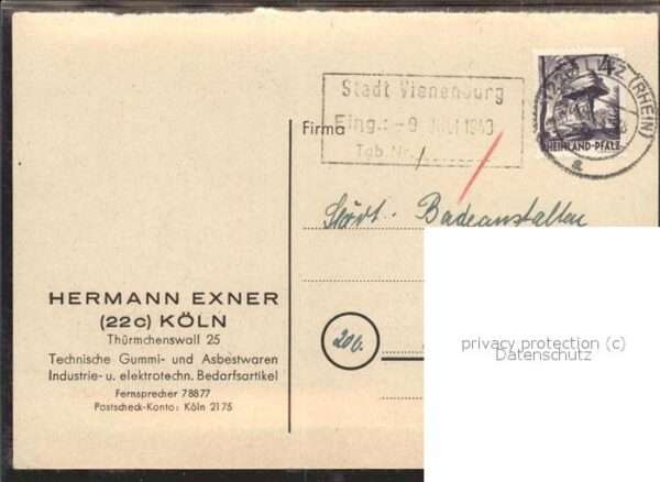 Werbung Reklame Exner-Leiterfuss – Bild 2