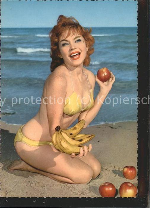 Bademode Bikini Obst Banane Äpfel