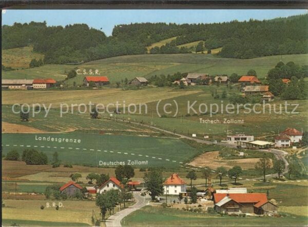 Zoll Grenze Douane Tschech. Zollamt Deutsches Zollamt Land