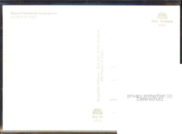 Zoll Grenze Douane Tschech. Zollamt Deutsches Zollamt Land – Bild 2