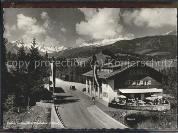 Zoll Grenze Douane Oesterreichischer Grenzgasthof Walsersc