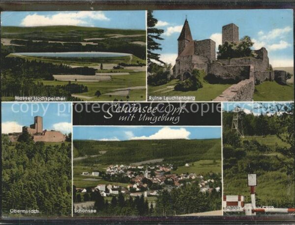 Zoll Grenze Douane Schlagbaum CSSR Schönsee Opf. Ruine Leu