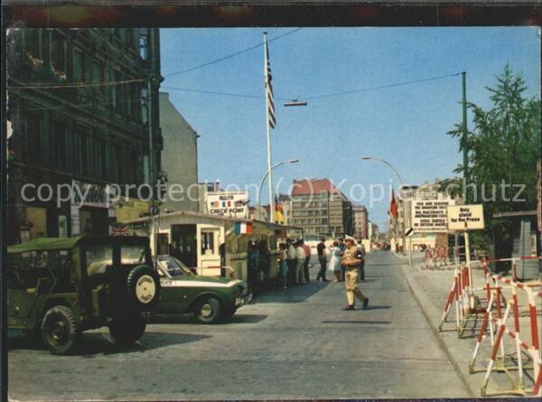 Zoll Grenze Douane Chekpoint Charlie Berlin Grenze