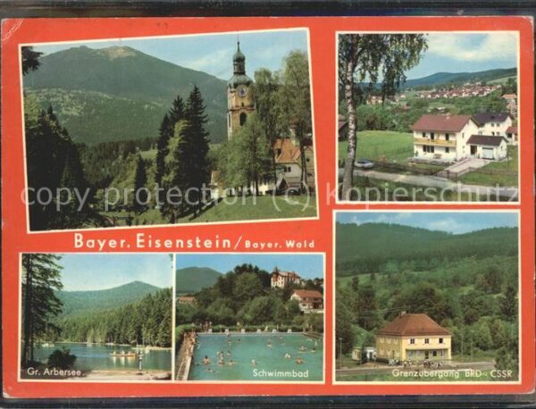 Zoll Grenze Douane Grenzübergang BRD CSSR Eisenstein Bayr.