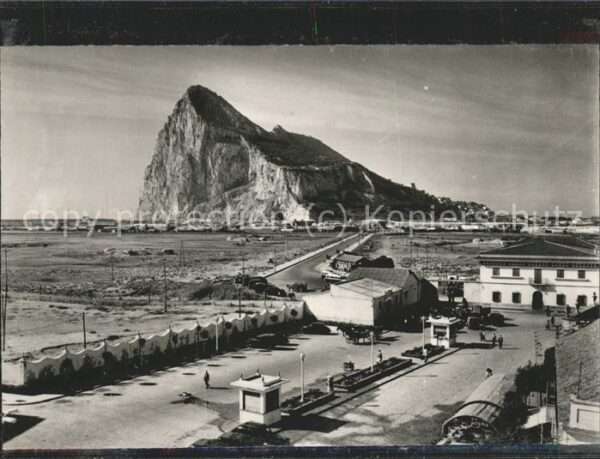 Zoll Grenze Douane Gibraltar Rock Grenze