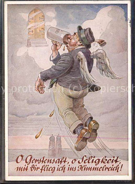 Bier Engel Himmel Humor