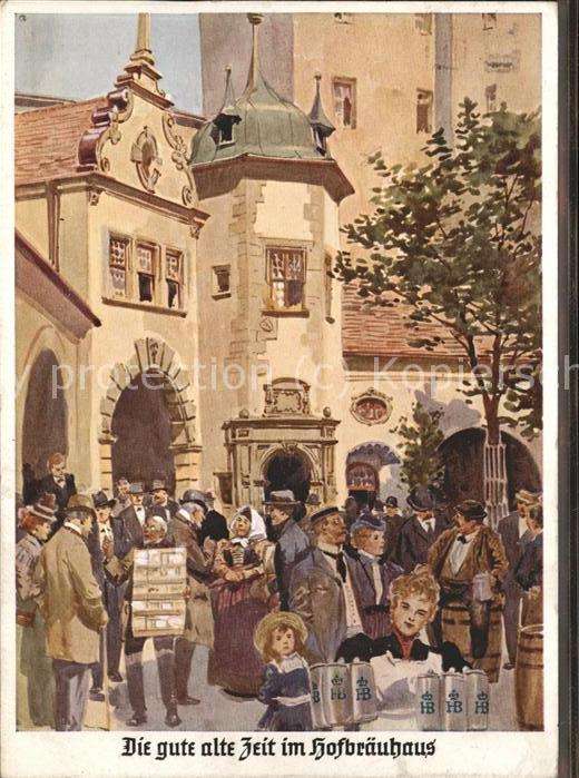 Hofbraeuhaus Muenchen Bier Vorplatz Bier Kind