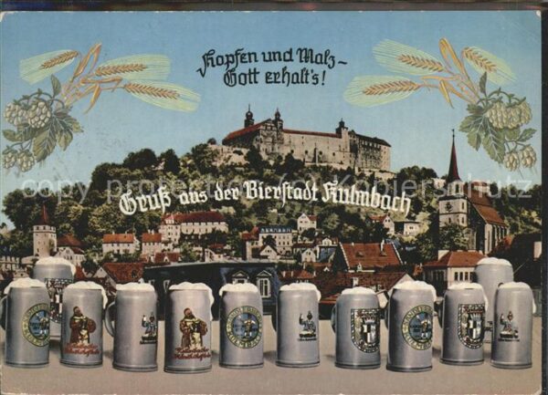 Bier Krüge Bierstadt Kulmbach Hopfen Malz