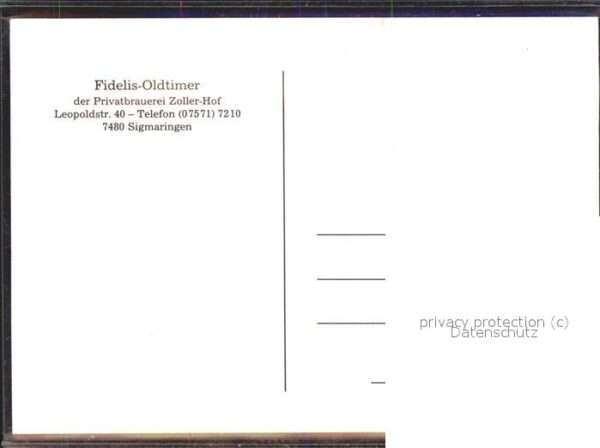 Brauerei Brewery Fidelis-Oldtimer Privatbrauerei Sigmari – Bild 2