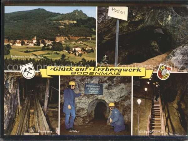 Bergwerk Erzbergwerk Bodenmais Wappen