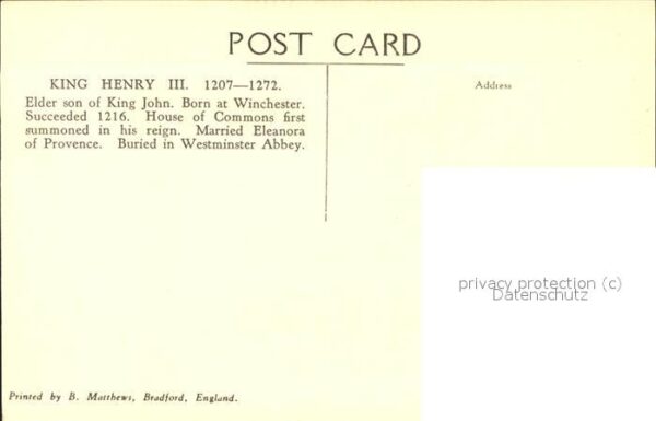 Adel England Henry III. National Portrait Gallery – Bild 2