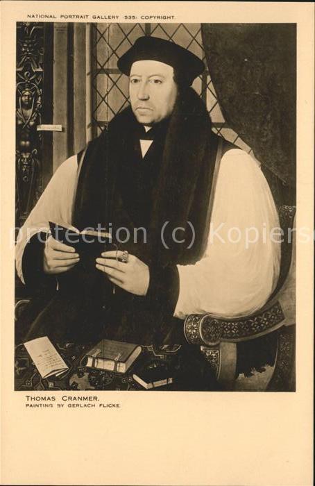 Adel England Thomas Cranmer National Portrait Galler