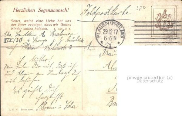 Kuenstlerkarte Windmühlen Pferdekutsche – Bild 2