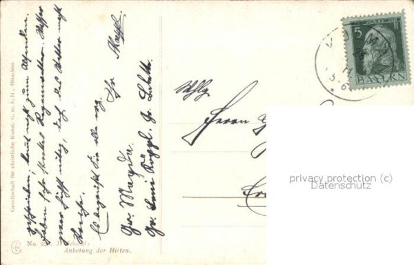 Schiestl M Nr. 228 Anbetung der Hirten Jesus Engel – Bild 2