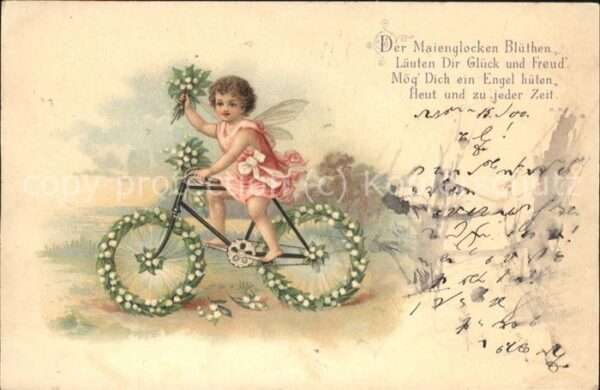 Fahrrad Engel Maienglocken Bote Poesie
