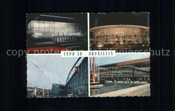 Exposition Universelle Bruxelles 1958 Pavillons U.R.S.S. U.S.A France