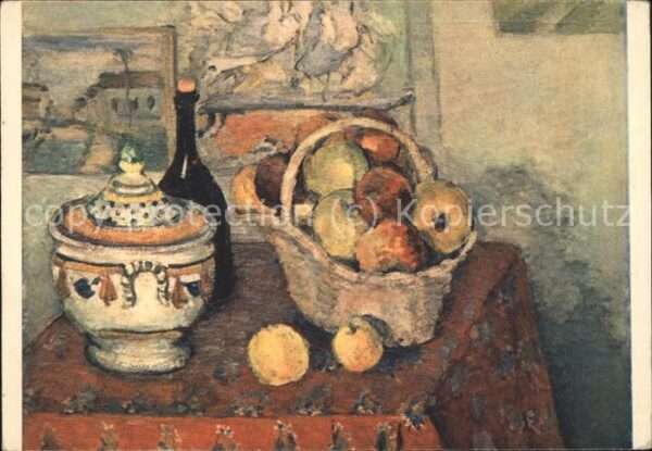 Kuenstlerkarte P. Cezanne Nr. 109 Stillleben
