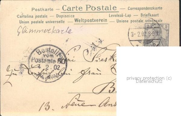 Engel Pfingsten Spatzen Glimmerkarte – Bild 2
