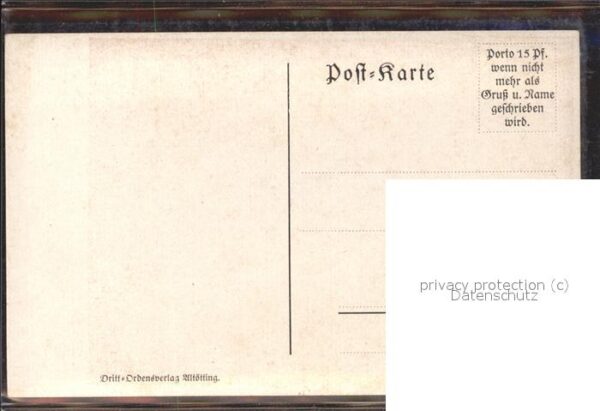 Kuenstlerkarte M. Schießtl Der Dritte Orden – Bild 2