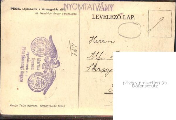 Kuenstlerkarte Pecs Lepcso-utca – Bild 2
