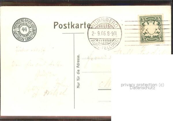 Ausstellung Bayr Landes Nuernberg 1906 Haupt-Industrie-Gebäude – Bild 2