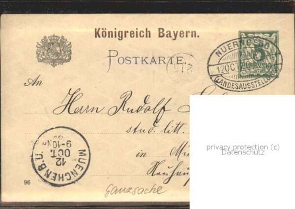 Ausstellung Bayr Landes Nuernberg 1896 – Bild 2