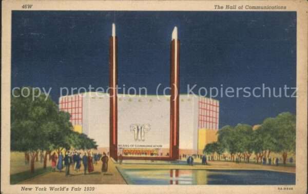 Exposition Worlds Fair New York 1939 Hall of Communications