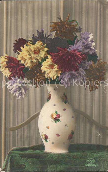Blumen Vase Dahlien