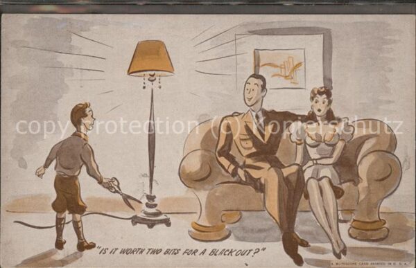 Soldatenleben Schere Humor Sofa