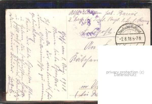 Briefmarken auf Postkarte Stillleben – Bild 2