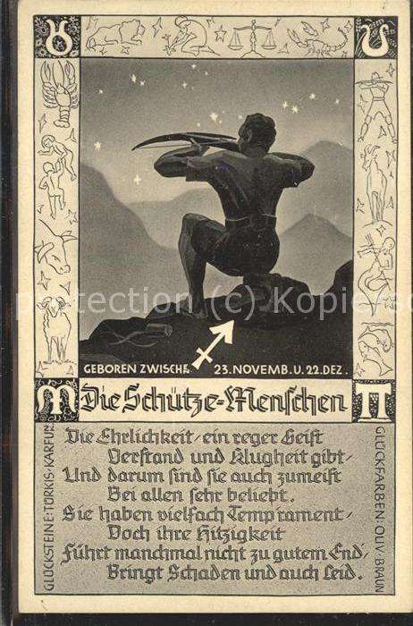 Sternzeichen Schütze-Menschen